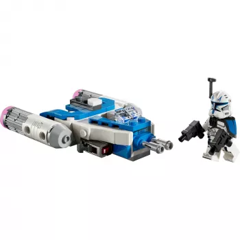 LEGO Star Wars Captain Rex Y-Wing Microfighter keräilykappale – Kloonisotien avaruusaluslelu, jossa hahmon minifiguuri pojille 6-vuotiaasta alkaen