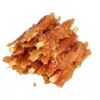 HILTON kana valkoisella raakanahkatikulla - koiranherkku - 500 g