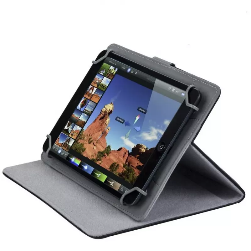 Rivacase Orly 3017 läppäkotelo tabletille 10,1 tuumaa (25,6 cm), PU-nahka, musta