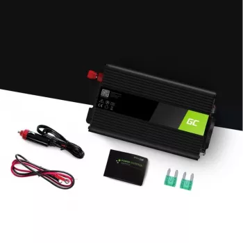 Autovaihtosuuntaaja Green Cell INV01DE 300W DC-AC, 12V–230V, 1×USB, LED, aktiivinen jäähdytys