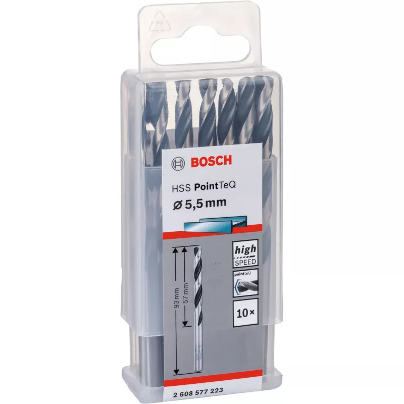 Kierrep pora Bosch HSS PointTeQ 5,5 mm 10 kpl