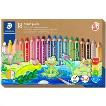 Akvarellikynä Staedtler Noris junior 140 monivärinen 18 kpl