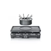 Severin RG 2347 raclette-grilli 8 henkilölle 1400 W musta