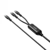 USB-C 2-in-1-kaapeli Unitek C14146ABK01 1,8 m, USB-C - USB-C, 100 W PD, musta