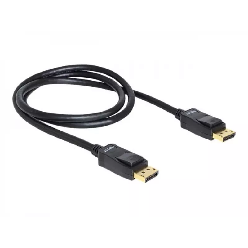 DisplayPort-kaapeli DeLOCK 82423 1 m uros-uros musta