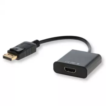 Savio CL-55 videokaapelisovitin 0,2 m DisplayPort HDMI Type A (Standard) musta