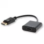 Savio CL-55 videokaapelisovitin 0,2 m DisplayPort HDMI Type A (Standard) musta