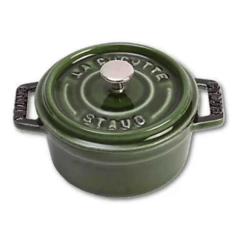 Staub 40509-804 Mini Cocotte 10 cm, basilikanvihreä, valurauta