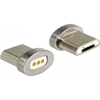 Kaapeliadapteri DeLOCK 65929 USB Type Micro-B magneettiliitäntä hopea