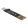 DeLOCK yhdistelmämuunnin M.2 NVMe PCIe- tai SATA-SSD-asemalle USB 3.2 Gen 2 musta