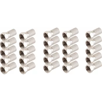 F-liitin ShiverPeaks 85009-A-SET25, 25 F-liittimen sarja koaksiaalikaapelille
