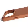 Mujjo Full Leather Case MagSafe -kotelo iPhone 17 Pro ruskea