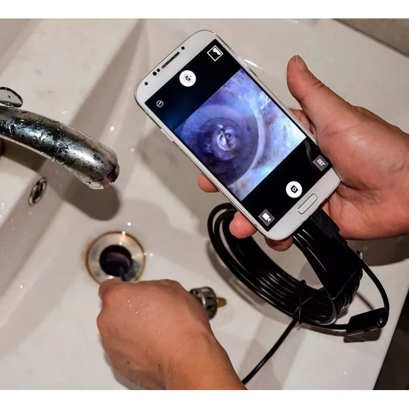 USB-endoskooppi MEDIA-TECH ENDOSCOPE 66° CMOS, 640x480 30fps, IP67, 6 LED, magneetti ja koukku