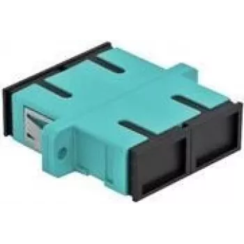 DeLOCK - verkkoliitin - SC multi-mode (W) - SC multi-mode (W) - kuitu - OM3 - vaaleansininen (4 kpl:n pakkaus) (85997)