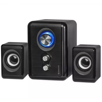 DEFENDER kaiuttimet V11 11 W johdollinen 2.1 pöytäsatelliittikaiuttimet, USB 5 V, musta