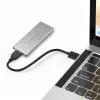 Alumiinikotelo QOLTEC 51833 M.2 SSD:lle, SATA – USB 3.0, tukee jopa 2 TB