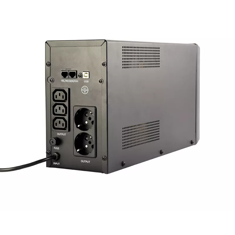 Gembird EG-UPS-035 UPS (keskeytymätön virransyöttö) Line-Interactive 2 kVA 1200 W 5 AC-lähtöä