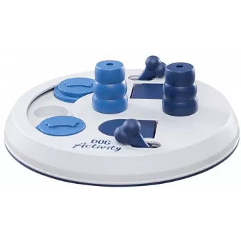 Trixie Flip Board interaktiivinen koiran pulmapeli herkuille ja ruoan annosteluun, muovi, 22 cm halkaisija, liukumaton pohja, pienille roduille 5–10 kg