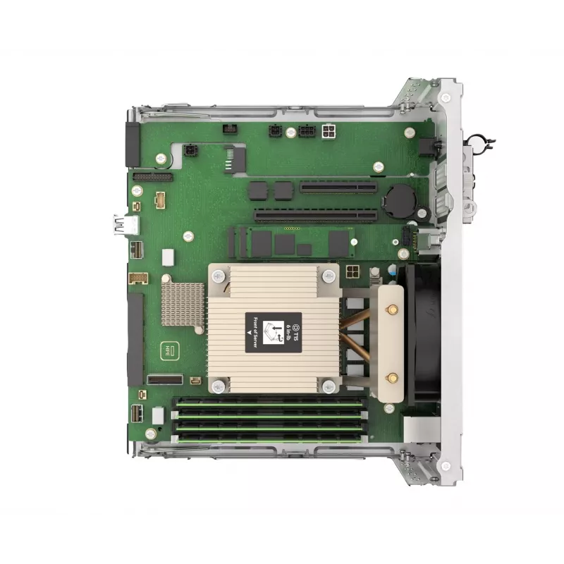 HPE ProLiant MicroServer Gen11 G7400 2-core VROC 4LFF-NHP 180W External PS Compute Module -palvelin