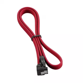 CableMod ModMesh - SATA-kaapeli - Serial ATA 150/300/600 - SATA (W) suorakulma SATA (W) - 60 cm - punainen (CM-CAB-RSAT-N60KR-R)