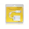 Videokaapelisovitin DeLOCK 61766 0,125 m VGA DisplayPort valkoinen
