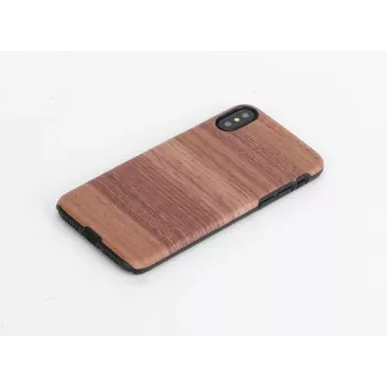 Puhelinkotelo man and wood iPhone X/XS:lle, Strato musta, suojaava kova kuori