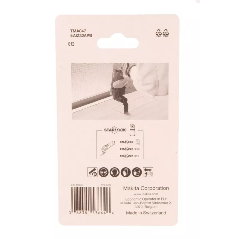 Makita B-64814-5 (TMA047) upotussahanterät, 32 mm, Starlock, bimetalli, 5 kpl