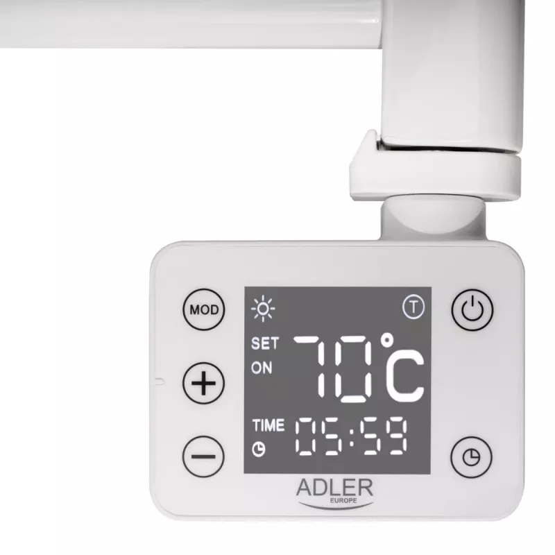 LED sähköinen kylpyhuonepatteri | AD 7823 | patteri | 400 W | valkoinen | IP24