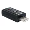 DeLOCK USB-äänisovitin 7.1 - äänikortti - stereo - USB (61645)