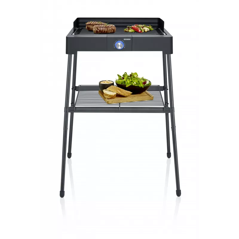 Severin PG 8568 sähkögrilli 2200 W musta suorakaiteen muotoinen kypsennyspinta