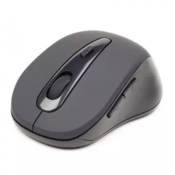 Langaton optinen Bluetooth-hiiri GEMBIRD MUSWB2 — oikeakätisille, 1600 DPI, 6 painiketta, musta/harmaa, AAA-paristot