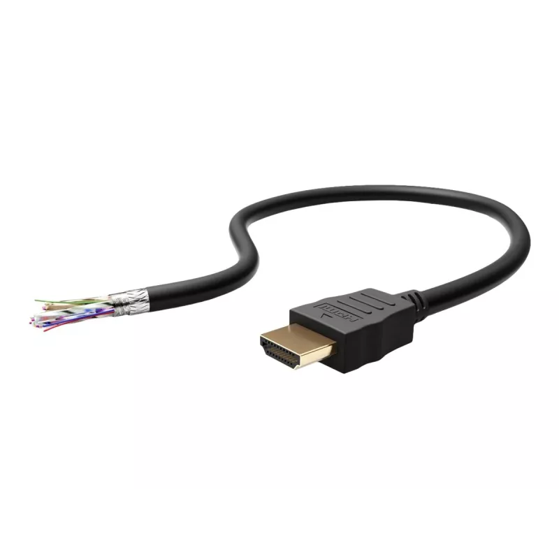 Goobay 41082 HDMI-kaapeli 1 m HDMI Type-A (Standard) 2 x HDMI Type-A (Standard) musta (41082)