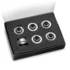 EK Water Blocks EK-Quantum Torque HDC 16 - 6 kpl pakkaus, hopea