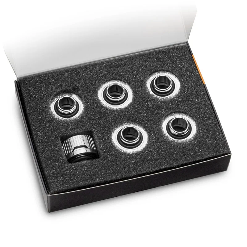 EK Water Blocks EK-Quantum Torque HDC 16 - 6 kpl pakkaus, hopea
