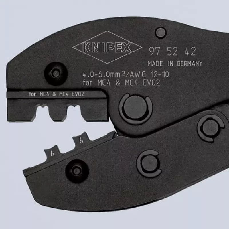 Puristuspihdit Knipex PreciForce 97 52 42 – MC4 EVO2 aurinkoliittimille