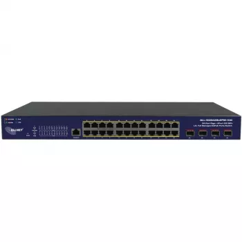 Verkkokytkin ALLNET ALL-SG8428v2FPM-10G — 24+4 porttia, PoE, 10G uplinkit