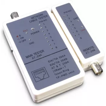 Verkkokaapelitesteri Inter-Tech 88887209 harmaa