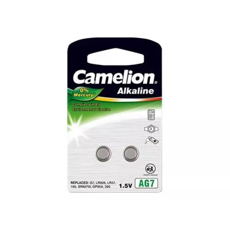 Camelion | AG7/LR57/LR926/395 | alkali nappiparisto | 2 kpl