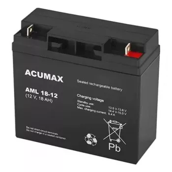 Akku Electronic AM 18-12 VRLA AGM 12 V 18 Ah