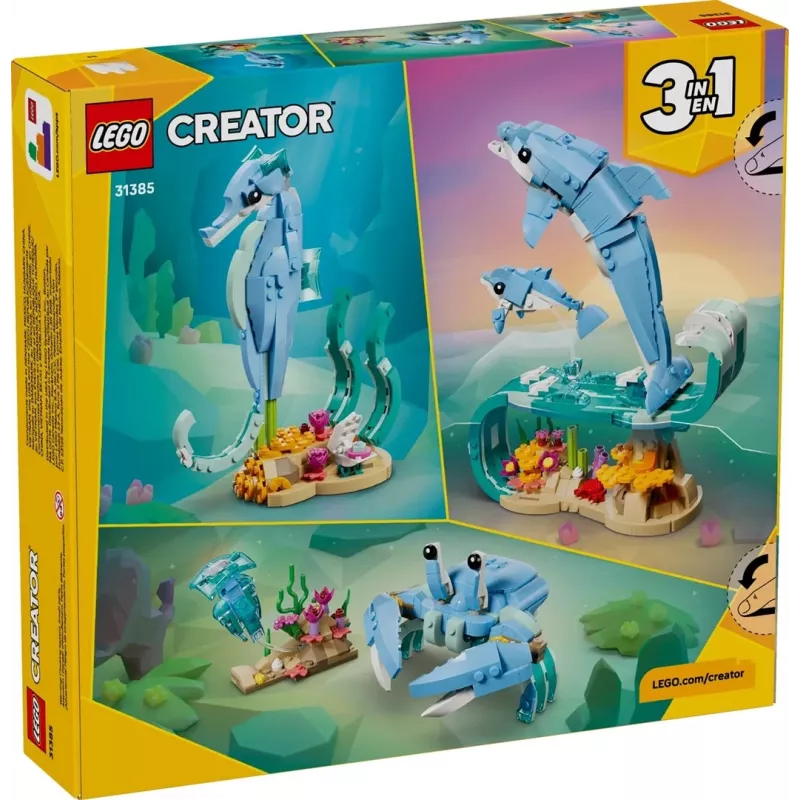 LEGO CREATOR 3 IN 1 31385 Merieläimet: Upeat delfiinit