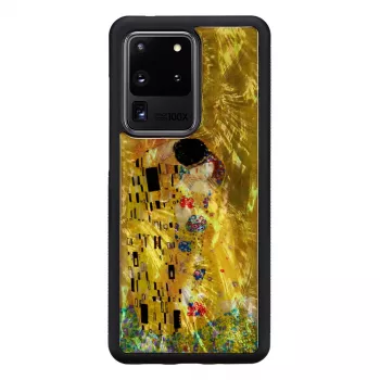 iKins suojakotelo Samsung Galaxy S20 Ultralle — musta Kiss-muotoilu