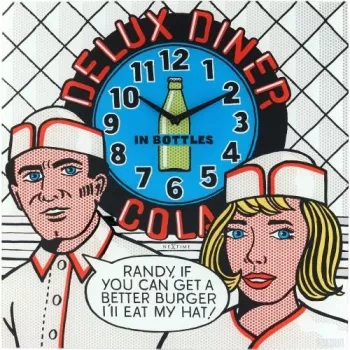NeXtime seinäkello 8167 Delux Diner, 43x43 cm, seinäkello, monivärinen