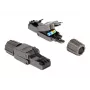 Verkkokaapeli DeLOCK RJ45-uros Cat.8.1 STP työkaluton musta