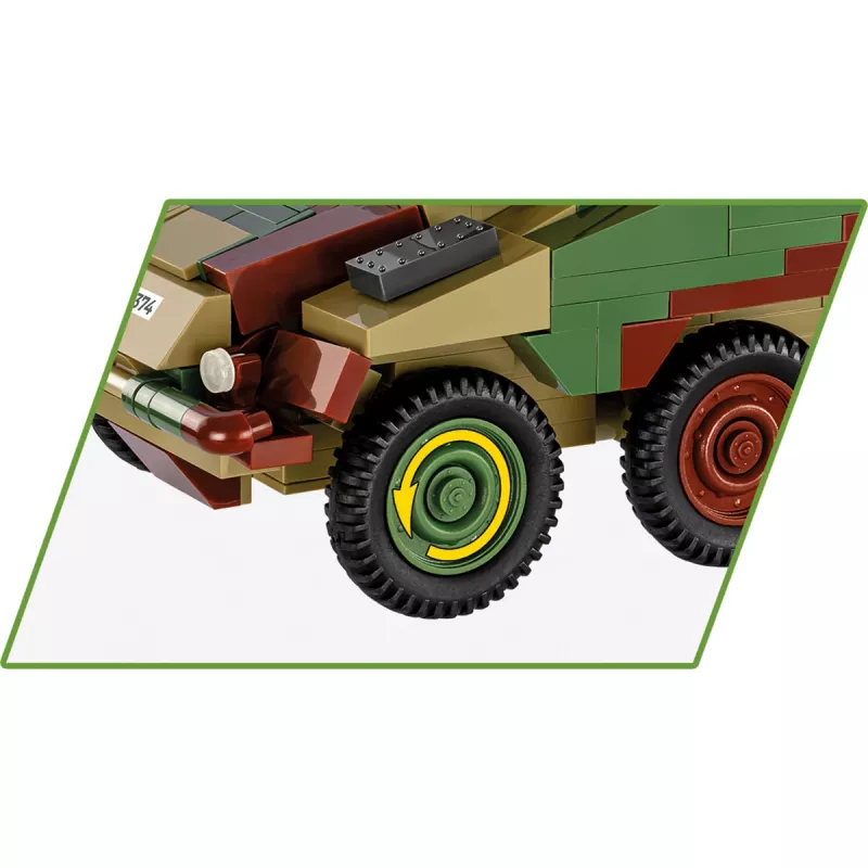 Cobi Historical Collection WWII Sd.Kfz 234/2 Puma ajoneuvo, monivärinen