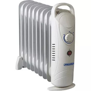 Mesko Home MS7805 sisäkäyttöön valkoinen 1000 W öljypatteri sähkölämmitys