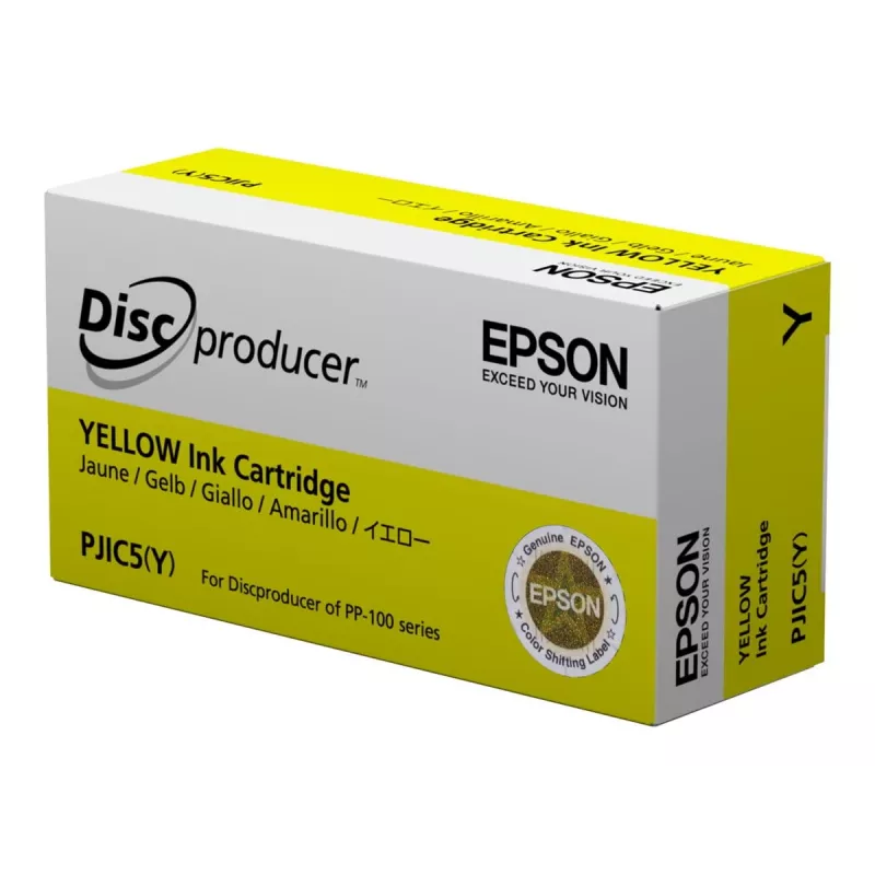 Epson Discproducer PJIC7(Y) mustekasetti, keltainen, 31,5 ml, alkuperäinen (C13S020692)