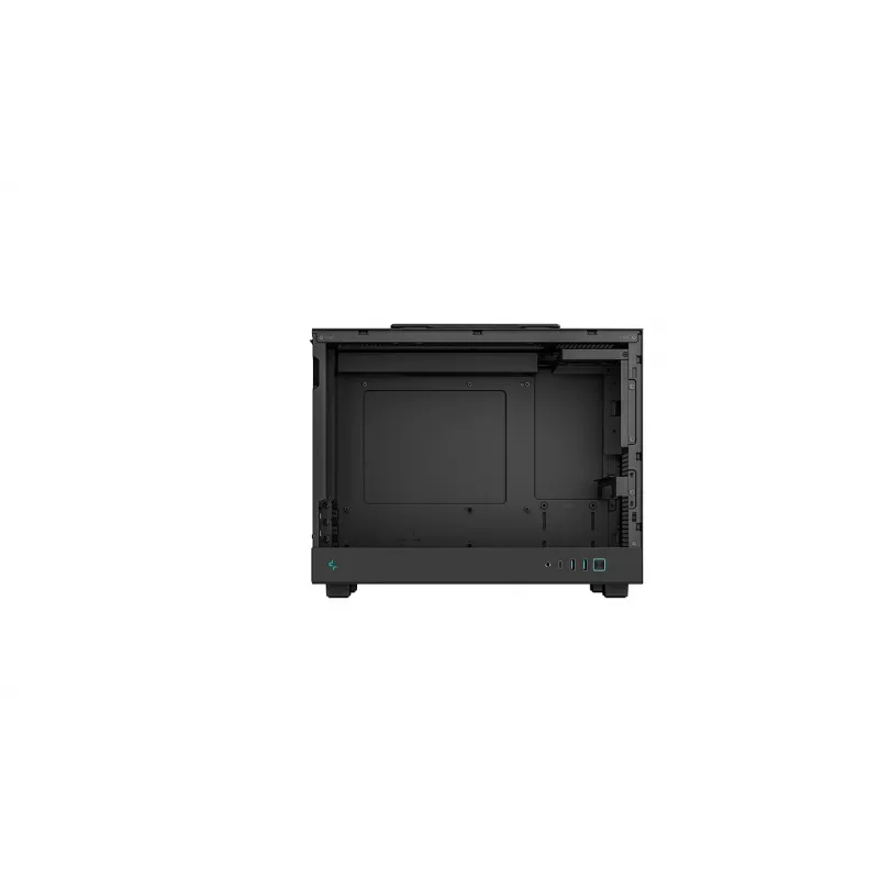DeepCool CH160 PLUS R-CH160-BKNGM0-G kompakti (SFF) tietokonekotelo, Mini-ITX/Micro-ATX, karkaistu lasi, musta