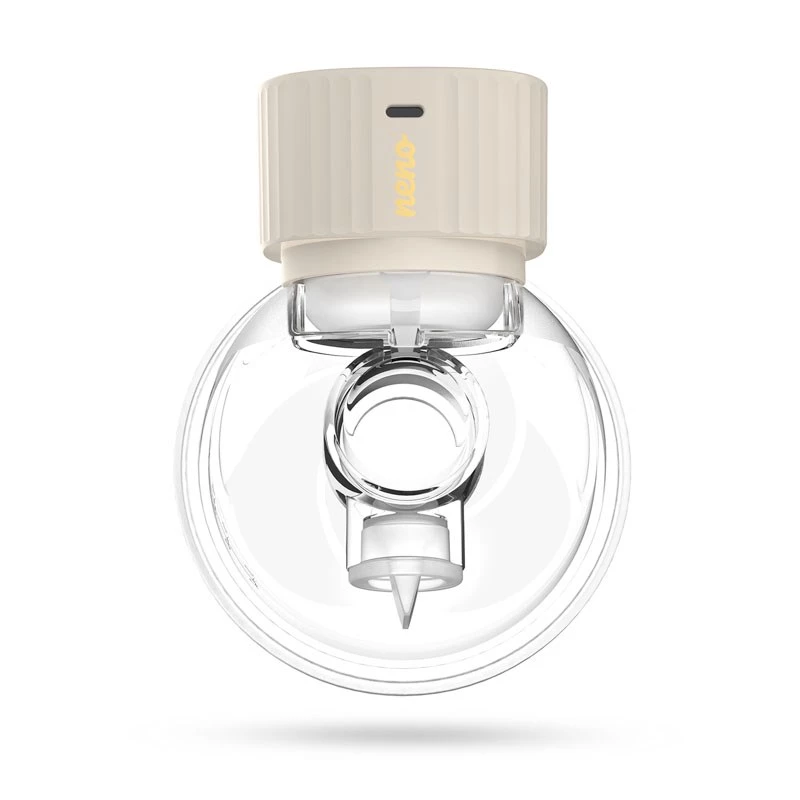 Elektroninen langaton rintapumppu neno VENTO Three-Phase, uudelleenladattava, kannettava, LCD-näyttö, 150 ml pullo, BPA-vapaa, beige