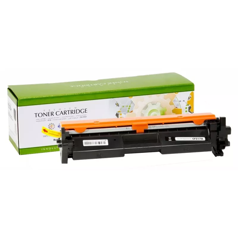 Yhteensopiva Static-Control HP-kasetti nro 17A musta (CF217A) musta, 1600 s.