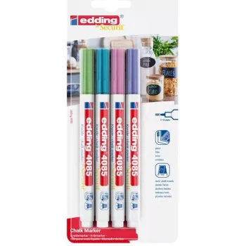 Edding 4085/4W liitutussi metallic 1–2 mm kärki, 4-osainen sarja